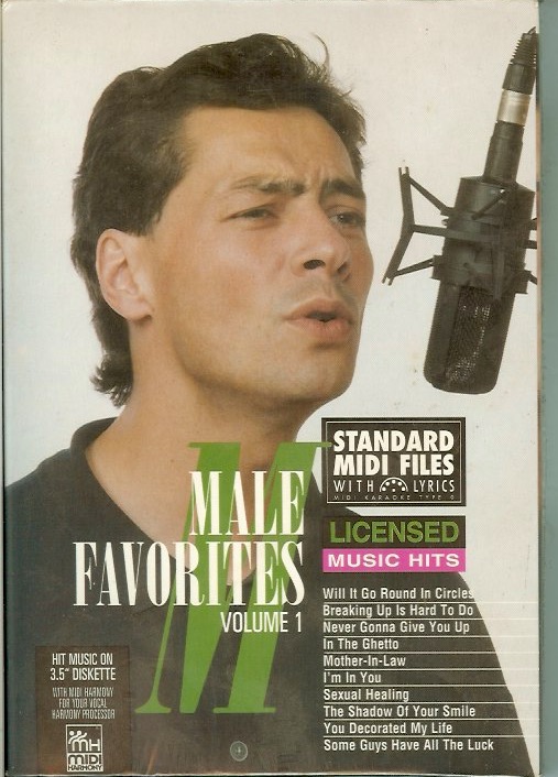 Tune 1000 Songs Male Favorites Vol 1 3.5 Floppy Disk